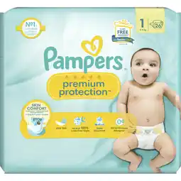 Albert Heijn Pampers Premium protection luiers maat 1 aanbieding
