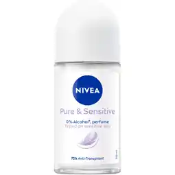 Albert Heijn NIVEA Pure &sensitive anti transpirant roller aanbieding