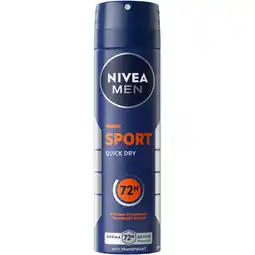 Albert Heijn NIVEA Men sport anti transpirant spray aanbieding
