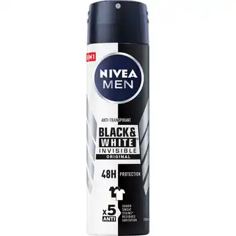 Albert Heijn NIVEA Men black & white original deo spray aanbieding