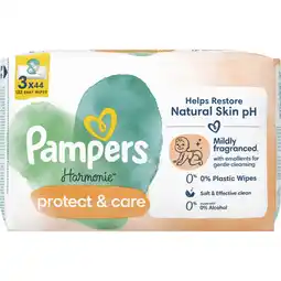Albert Heijn Pampers Harmonie calendula babydoekjes 3-pack aanbieding