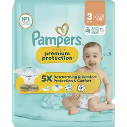 Albert Heijn Pampers Premium protection luiers maat 3 aanbieding