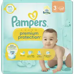 Albert Heijn Pampers Premium protection luiers maat 3 aanbieding