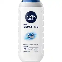 Albert Heijn NIVEA Men sensitive douchegel 3-in-1 aanbieding
