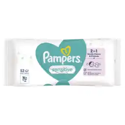 Albert Heijn Pampers Sensitive babydoekjes 0% plastic aanbieding