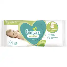 Albert Heijn Pampers Sensitive babydoekjes 0% plastic aanbieding