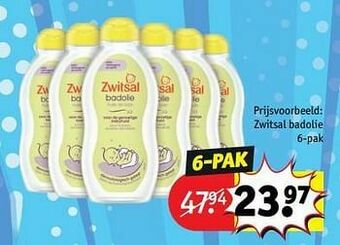Kruidvat Zwitsal badolie aanbieding