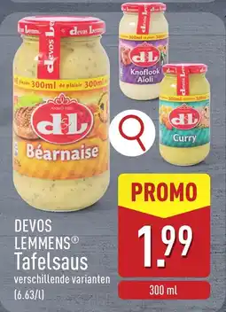 ALDI Devos Lemmens Tafelsaus aanbieding