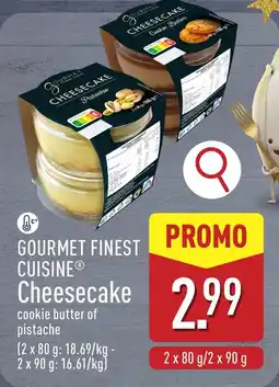 ALDI Gourmet Finest Cuisine Cheesecake aanbieding