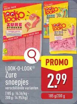 ALDI Look-O-Look Zure Snoepjes aanbieding