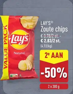 ALDI Lay's Zoute Chips aanbieding