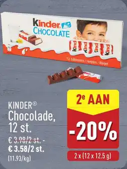 ALDI Kinder Chocolade aanbieding
