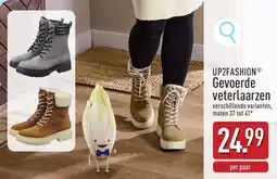 ALDI Up2fashion Gevoerde Veterlaarzen aanbieding