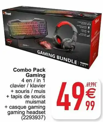 Cora Trust combo pack gaming aanbieding