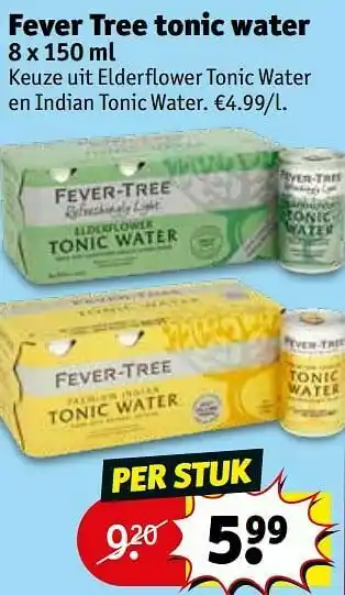 Fever tree tonic water