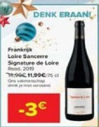 Carrefour Frankrijk loire sancerre signature de loire aanbieding