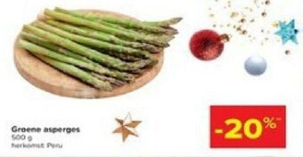 Carrefour Groene asperges 500g aanbieding
