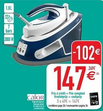 Cora Calor générateur generator sv8022c0 aanbieding