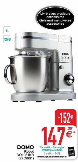 Cora Domo elektro robot do1081kr aanbieding