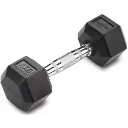 Decathlon Paar Zeshoekige Halters voor Crosstraining en Bodybuilding INDIGO Zwart 6 kg aanbieding