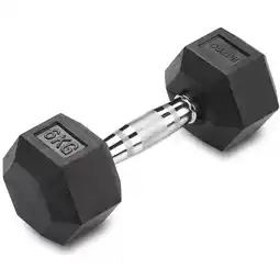 Decathlon Paar Zeshoekige Halters voor Crosstraining en Bodybuilding INDIGO Zwart 6 kg aanbieding