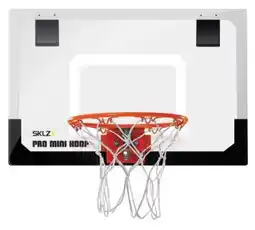 Decathlon Pro mini basketbalring, indoor, stevig bord, inclusief bal - SKLZ aanbieding