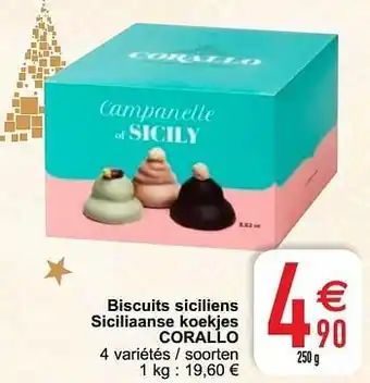 Biscuits siciliens siciliaanse koekjes corallo