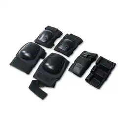 Decathlon Elleboog-, Knie- en Polsbeschermers Volwassenen INDIGO Zwart aanbieding