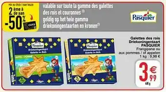 Cora Galettes des rois driekoningentaart pasquier aanbieding