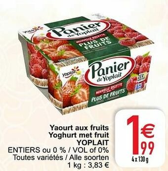 Cora Yaourt aux fruits yoghurt met fruit yoplait aanbieding