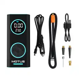 Decathlon Elektrische pomp Motus AirPump Pro Turquoise Edition 96W 7500 mAh Manometer aanbieding