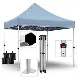 Decathlon Opvouwbare aluminium tent 3x3m ALUPRO40 met zeshoekige staven aanbieding