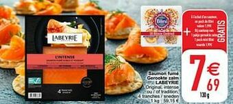 Cora Saumon fumé gerookte zalm labeyrie aanbieding
