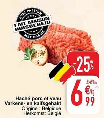 Cora Haché porc et veau varkens- en kalfsgehakt aanbieding