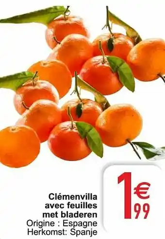 Cora Clémenvilla avec feuilles met bladeren aanbieding