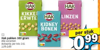 Albert Heijn Hak pakken 380 gram aanbieding