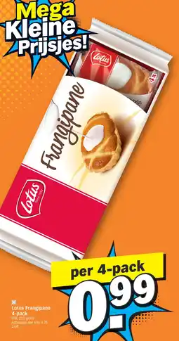 Albert Heijn Lotus Frangipane 4-pack aanbieding