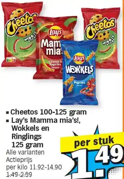 Albert Heijn Cheetos 100-125 gram aanbieding