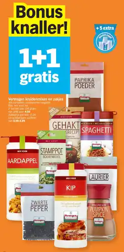 Albert Heijn Verstegen kruidenmixen en zakjes aanbieding