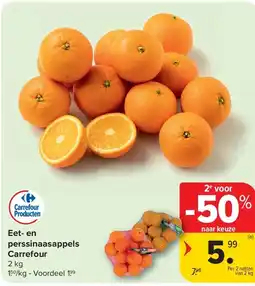 Carrefour Eet- en perssinaasappels Carrefour aanbieding