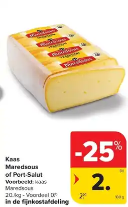 Carrefour Kaas Maredsous of Port-Salut aanbieding