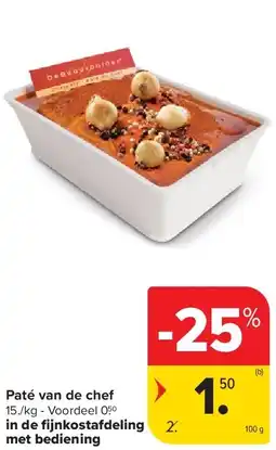 Carrefour Paté van de chef aanbieding