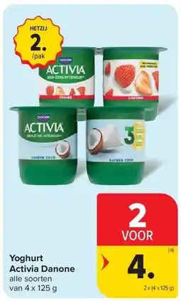 Carrefour Yoghurt Activia Danone aanbieding