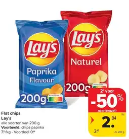 Carrefour Flat chips Lay’s aanbieding