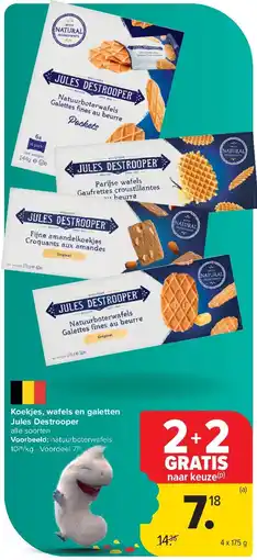 Carrefour Koekjes, wafels en galetten Jules Destrooper aanbieding