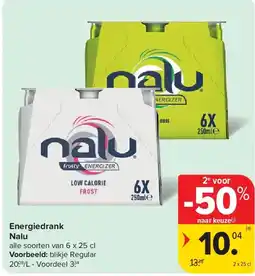 Carrefour Energiedrank Nalu aanbieding
