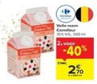 Carrefour Volle room aanbieding