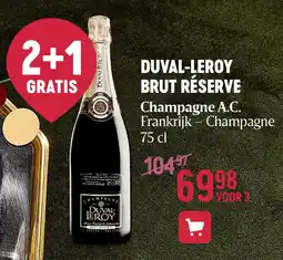 Delhaize DUVAL-LEROY BRUT RÉSERVE aanbieding