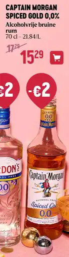 Delhaize CAPTAIN MORGAN SPICED GOLD 0,0% aanbieding