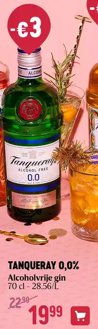 Delhaize TANQUERAY 0,0% aanbieding